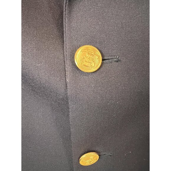 Chaps Ralph Lauren Blazer Mens 43R Wool Gold Buttons Double Vent Classic Jacket - Picture 7 of 13